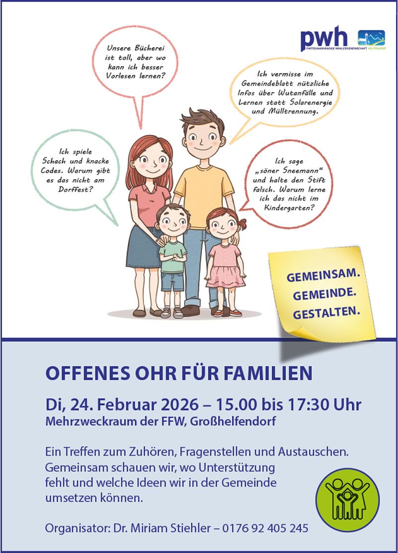 Offenes Ohr für Familien